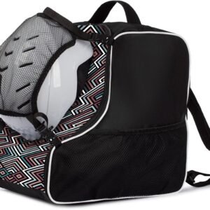 FEROCITY - Premium skischoentas - Skitas met uitneembaar meshvak - Kleur PASTEL ZIG ZAG