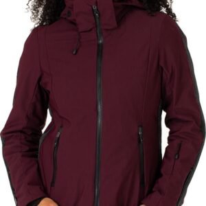 Falcon Linn Ski Jacket - Wintersportjas Voor Dames - Bordeaux Rood - XL