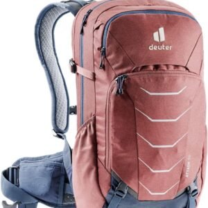 Fietsrugzak met beschermer - MTB rugzak - Veilig fietsen - TÜV/GS-gecertificeerde rugbeschermer - 20 Liter - Rood marine