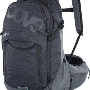 Fietsrugzak met protector - MTB rugzak Fietstas - Sportieve fietstochten - Liteshield Plus rugprotector - 26 liter - Zwart/Koolstofgrijs