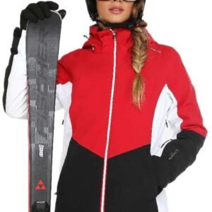 Fischer Apparel Stella Jas Rood,Wit,Zwart L Vrouw