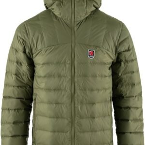 Fjällräven Expedition Pack Down Hoodie M - Green-mustard yellow - Wintersport - Jassen - Winterjassen