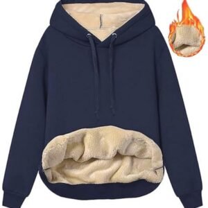 Fleece Hoodie Dames Winter Pullover Lange Mouwen Sportkleding