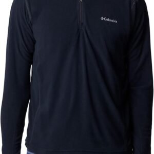 Fleece Pullover Heren - Half Zip Jas - Outdoor Activiteiten - Lichtgewicht Warmte - Maat XL - Zwart