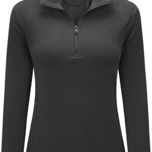 Fleece Pullover voor Dames met Halve Ritssluiting en Opstaande Kraag - Warm en Ademend voor Winterse Activiteiten