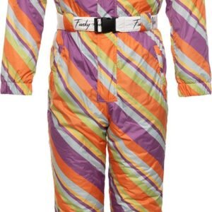 Funky Alps Skipak Retro Rainbow / Vintage Onesie Regenboog Skipak / Wintersport / Carnaval / Apres-ski / Foute Skipakken