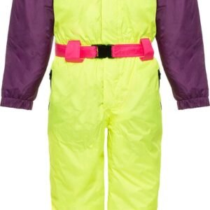 Funky Alps Skipak Vintage / Vintage Onesie Skipak / Wintersport / Apres-ski / Flourescerend / Neon