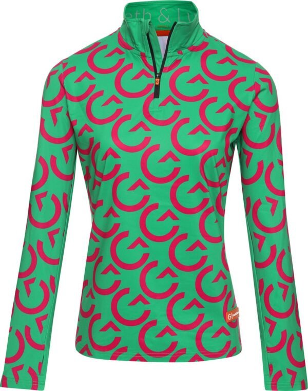 Gareth & Lucas Skipully The Eighty-Five - Dames S - 100% Gerecycled Polyester - Midlayer Sportshirt - Wintersport