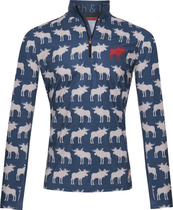 Gareth & Lucas Skipully The Eighty-One - Heren XL - 100% Gerecycled Polyester - Midlayer Sportshirt - Wintersport