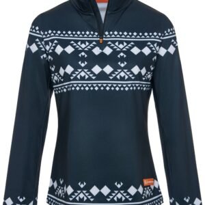 Gareth & Lucas Skipully The One Hundred and Thirteen - Dames L - 100% Gerecycled Polyester - Midlayer Sportshirt - Wintersport