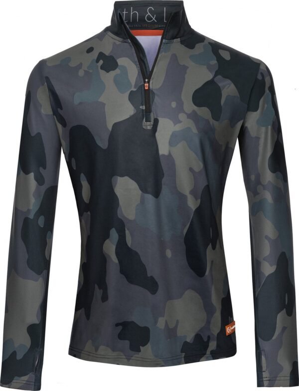 Gareth & Lucas Skipully The Three - Heren L - 100% Gerecycled Polyester - Midlayer Sportshirt - Wintersport