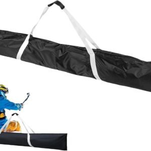 Gewatteerde Skitas - Snowboardtas Reistas - Wintersport Transport - Verstelbaar tot 175cm - 185x33cm - Zwart
