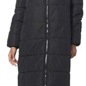 Gewatteerde dames winterjas - Lange winterparka met capuchon en fleece voering