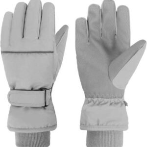 Gigicial Kids Ski - Thermische Fleece Winterhandschoenen - Maat 3-12 Jaar - Paar - Waterafstotend en Warm tot -20°C voor Sneeuw en Buitenactiviteiten