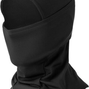 Goodivery ® Skimasker, winddicht, warm, voor fietsen, skiën, motorrijden, winter, unisex, one size, zwart
