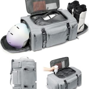 Grote Ski- en Snowboard Rugzak (62L) met Vacuüm Compressie en Waterafstotend Materiaal