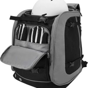 Grote Skischoen Rugtas 65L - Waterdichte Skischoenentas met Helmvak voor Ski- en Snowboarduitrusting