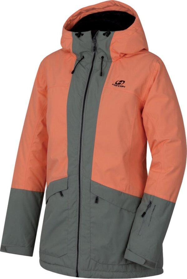 Hannah Ski-jas Malika Dames Polyester Oranje/grijs Maat 38