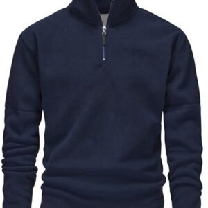 Heren 1/4 Zip Fleece Trui - Mid Weight Wandelen Outdoor Jumper
