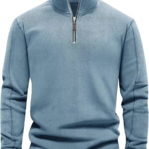 Heren Fleece Half Zip Sweatshirt voor Koude Seizoenen