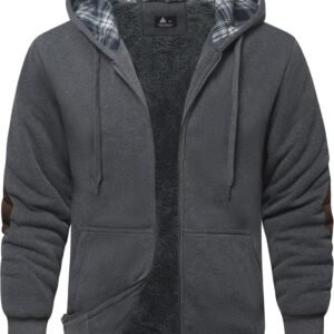Heren Fleece Hoodie met Capuchon - Warm & Casual Outdoor Sport Pullover M-3XL
