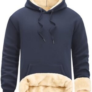 Heren Fleece Hoodie met Capuchon en Kangoeroezakken - Ideaal voor Winterse Dagen