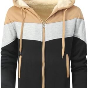 Heren Fleece Hoodie met Volledige Ritssluiting - Warm en Comfortabel Sweatshirt met Capuchon