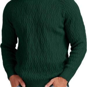 Heren Kabelgebreide Trui Ronde Hals Warm Kleding Lente Herfst