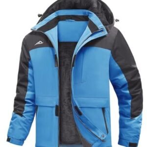 Heren Ski-jack - Fleece Gevoerd en Waterdicht met Afneembare Capuchon - Warme Winterjas voor Skiën en Snowboarden - Beschikbaar in M-XXL