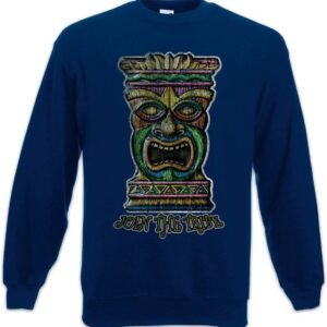 Heren Sweater Pullover met Tiki Hoofd Print