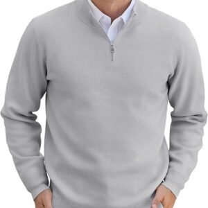 Heren Trui 1/4 Ritssluiting Coltrui Gebreide Winterpullover Lange Mouwen