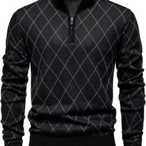 Heren Trui met 1/4 Rits Gebreid Lichtgewicht Warme Herfst Winter Kleding
