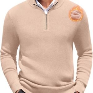 Heren Trui met Kwartritssluiting en Rollenkragen - Warm en Comfortabel voor Winter