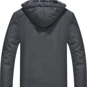 Heren Waterdichte Winterjas met Afneembare Capuchon - Warm Gevoerde Softshelljas