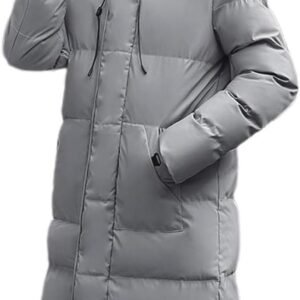 Heren Winterjas Donsjack Lange Gewatteerde Jas