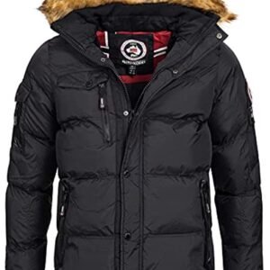 Heren Winterjas Outdoor Gevoerd Met Capuchon - Warm & Trendy Jas