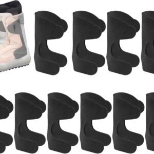 Hielbeschermers - Scheenbeschermers voor skischoenen - 10-pack zelfklevende scheenbeschermers - zelfklevend - Scheenbeschermers voor skiërs, beginners en skiliefhebbers, indoor/outdoor competitie, zwart