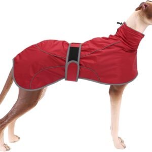 Hondenwinterjas met Warme Fleece Voering, Verstelbare Buitenjas voor Middelgrote en Grote Honden, Ideaal voor Koude Weersomstandigheden