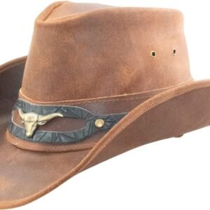 Jungle Ontario Outdoor Western leren hoed Australië cowboy lederen hoeden rijhoed uniseks
