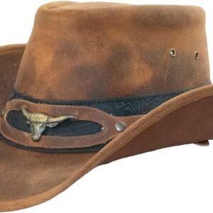 Jungle Ontario Outdoor Western leren hoed Australië cowboy lederen hoeden rijhoed uniseks