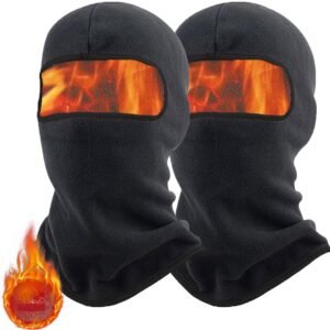 KASESSS Winddichte Balaclava voor Herfst en Winter - Zwart 2-Piece Set voor Outdoor Sporten