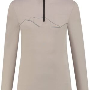 KOU Sportswear Skipully Heren Mountain - Taupe - Midlayer Shirt Wintersport - Maat XXL