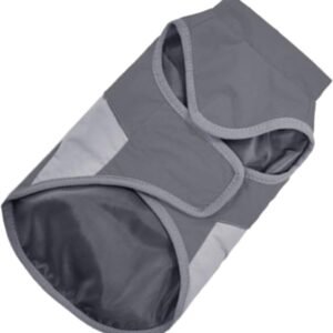 Kattenjas Winter - Winddichte Kleding - Warm en Droog - Reflecterende Tape - Maat L - Grijs