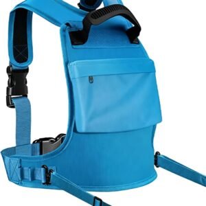 Kinder Ski Harnas - Veiligheid Lijnen - Wintersport Training - Geïntegreerde Rugzak - 40 x 30 cm - Blauw Roze