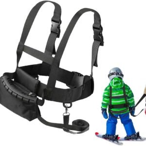 Kinder Skiband met Handvat en Opbergvak - Veiligheidstraining en Snelheidscontrole voor Skiën en Snowboarden