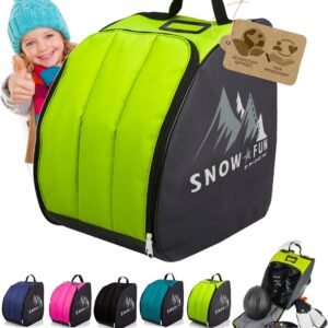 Kinder Skitas Rugzak voor Skischoenen, Helm en Accessoires | Waterdicht en Stevig