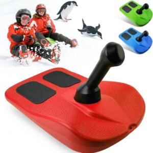 Kinder- en volwassenensleden, kindersleden met handvatten, lichte en compacte snowboards in snowboardstijl, koudebestendige handvatten voor downhill snowboarden, geschikt voor recreatie in de buitenlucht in de winter.