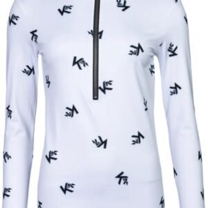 Kou Monogram Ski Pully Dames Wit L/40