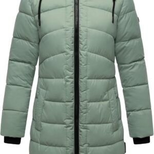 Lange Gewatteerde Winterjas Dames met Afneembare Capuchon - Warm en Waterafstotend