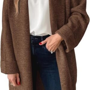 Lange Lichtgewicht Dames Cardigan - Oversized Gebreide Jas voor Herfst en Winter